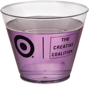 Promotional Stadium Cups: 9oz Clear Plastic Cups